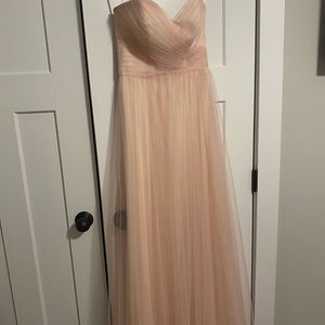 Blush pink bridesmaid dress